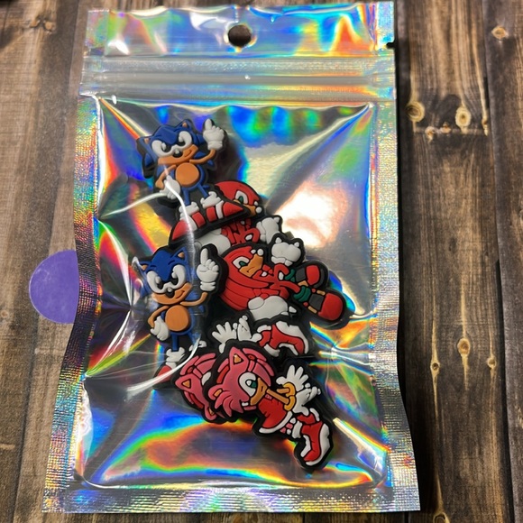 5for$10 Sonic The Hedgehog, Amy, Knuckles Croc 6Pcs Croc Charms Accessories - Picture 4 of 5